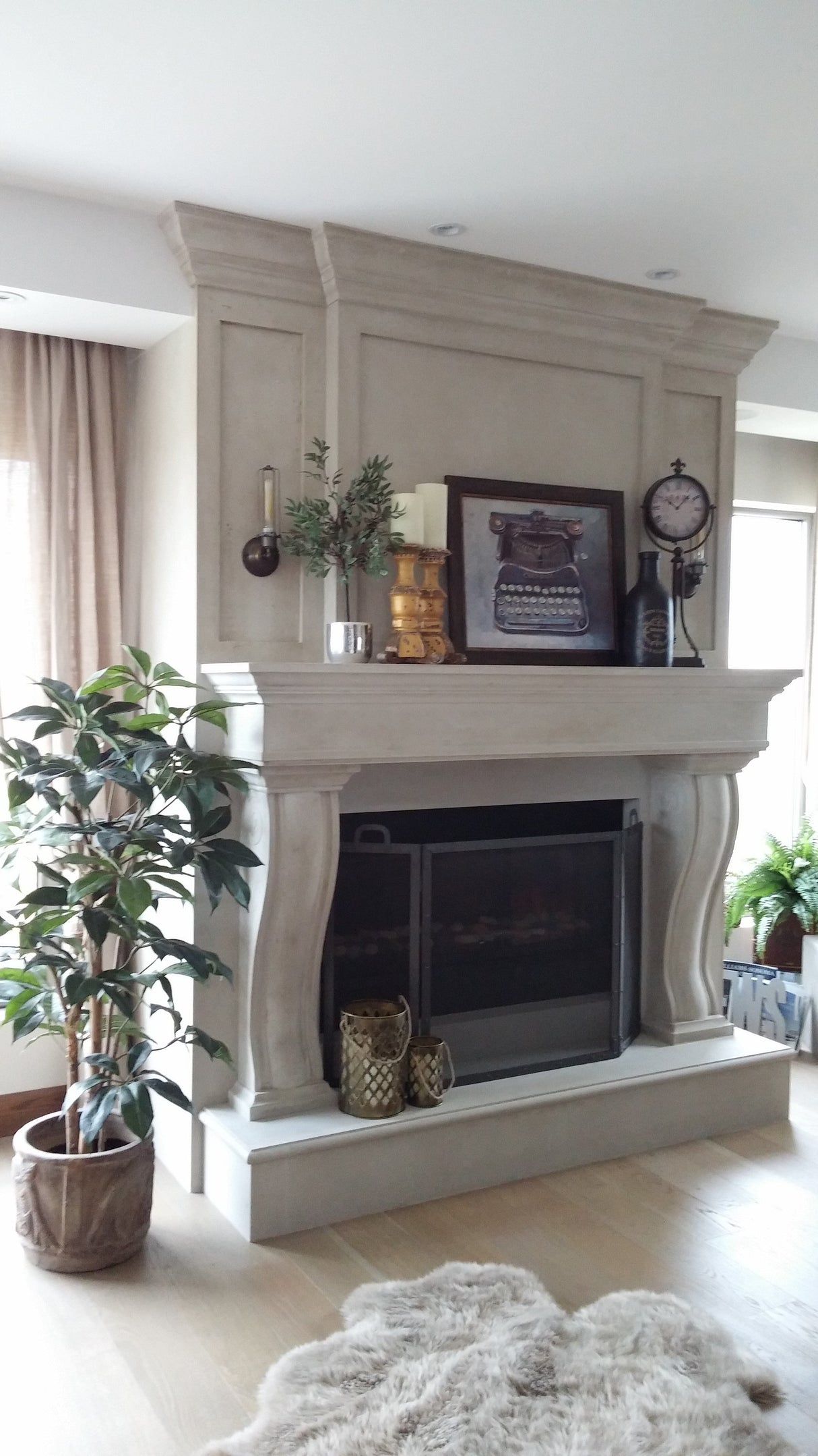 Omega Fireplace Mantel Surround (Cast Stone) 1147.556 GS