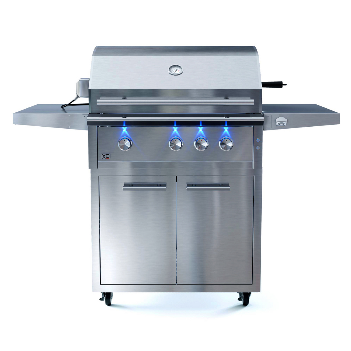 XO Pro Luxury 36 Inch Freestanding Gas Grill on Cart with Infrared Burner & Rotisserie