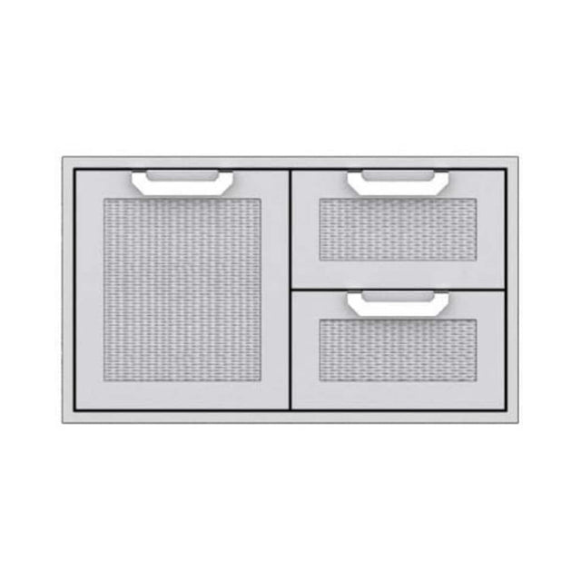 Hestan 36-Inch Double Drawer And Single Storage Door Combo