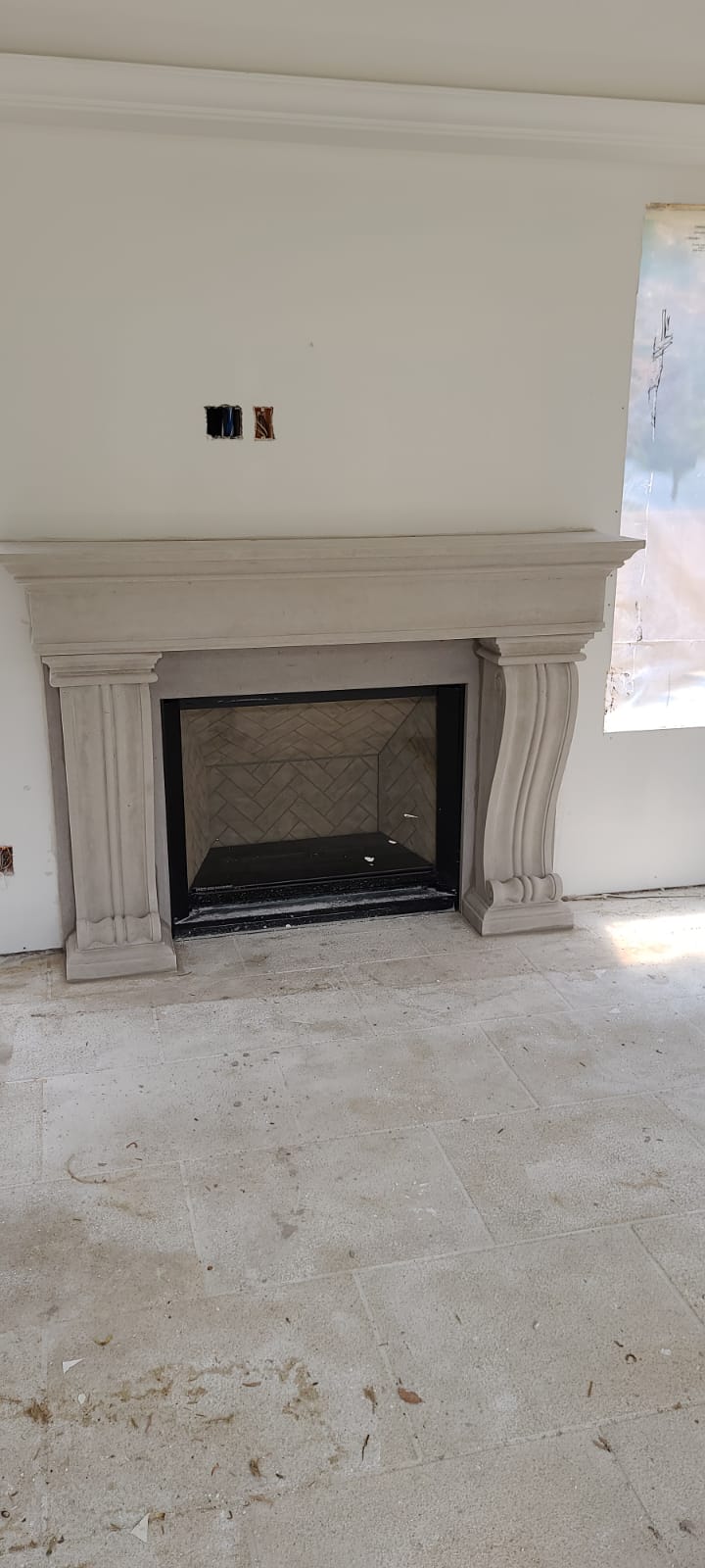 Omega Fireplace Mantel Surround (Cast Stone) 1110.536 GS