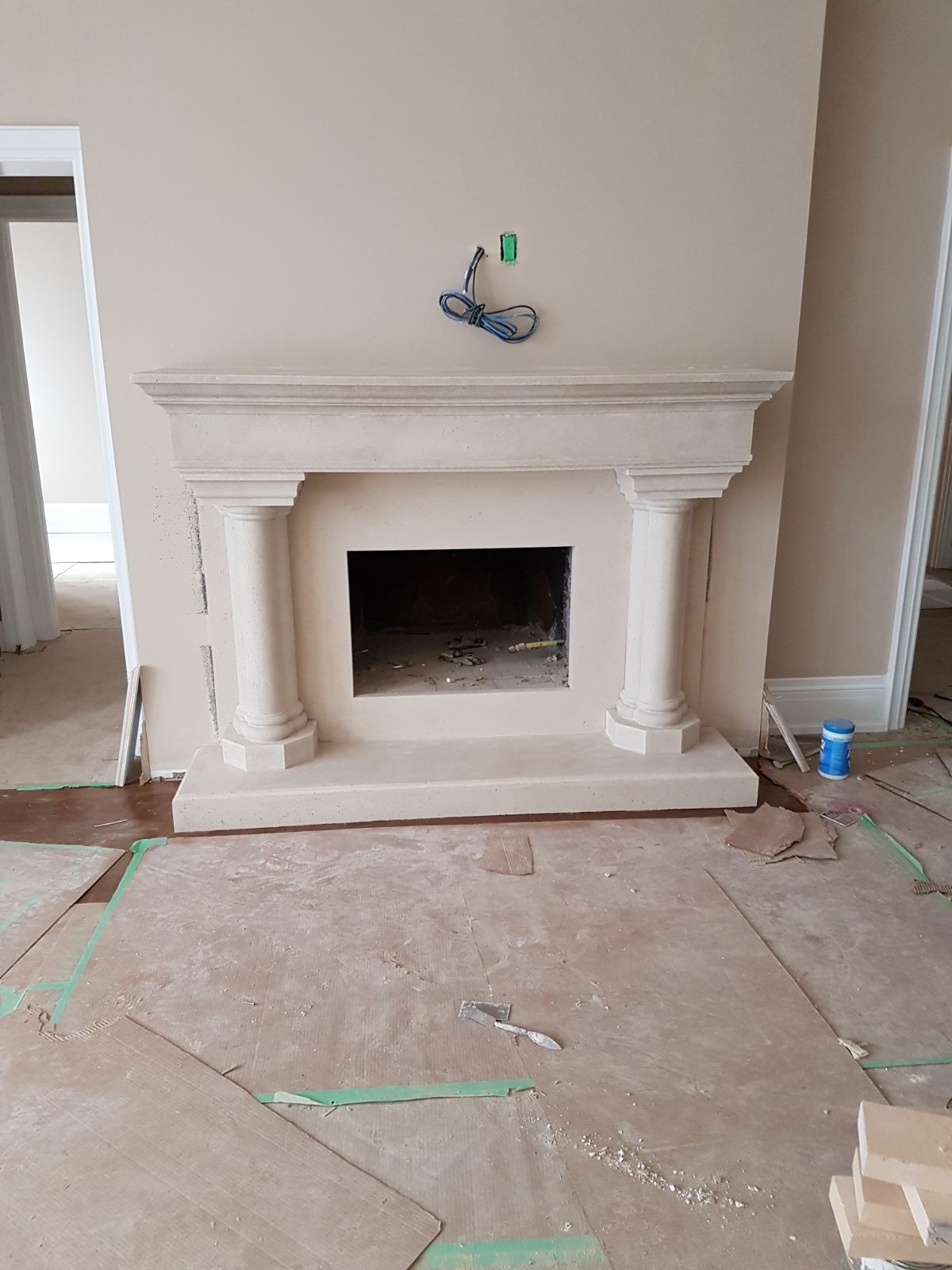 Omega Fireplace Mantel Surround (Cast Stone) 1110.555 GS