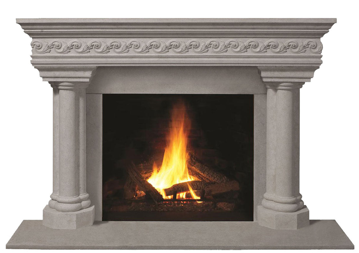 Omega Fireplace Mantel Surround (Cast Stone) 1110S.555 GS