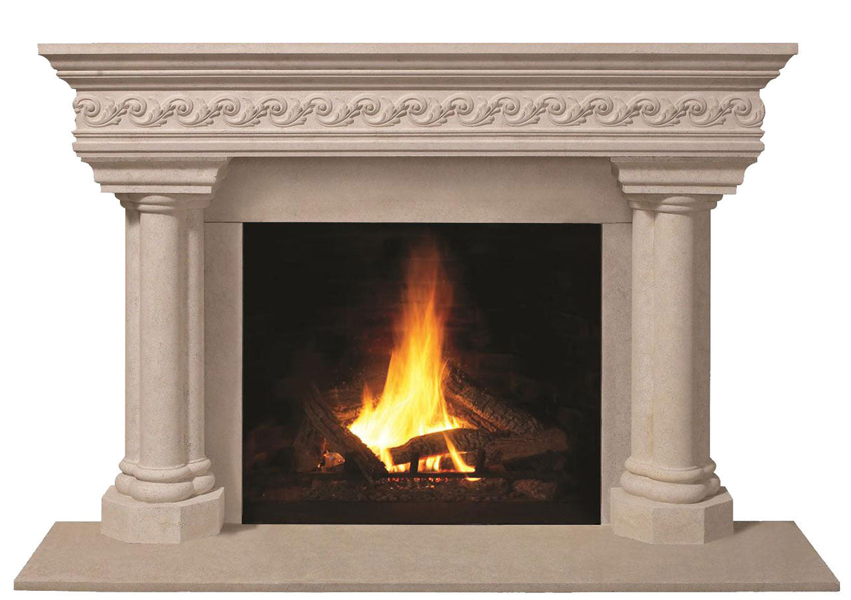 Omega Fireplace Mantel Surround (Cast Stone) 1110S.555 GS