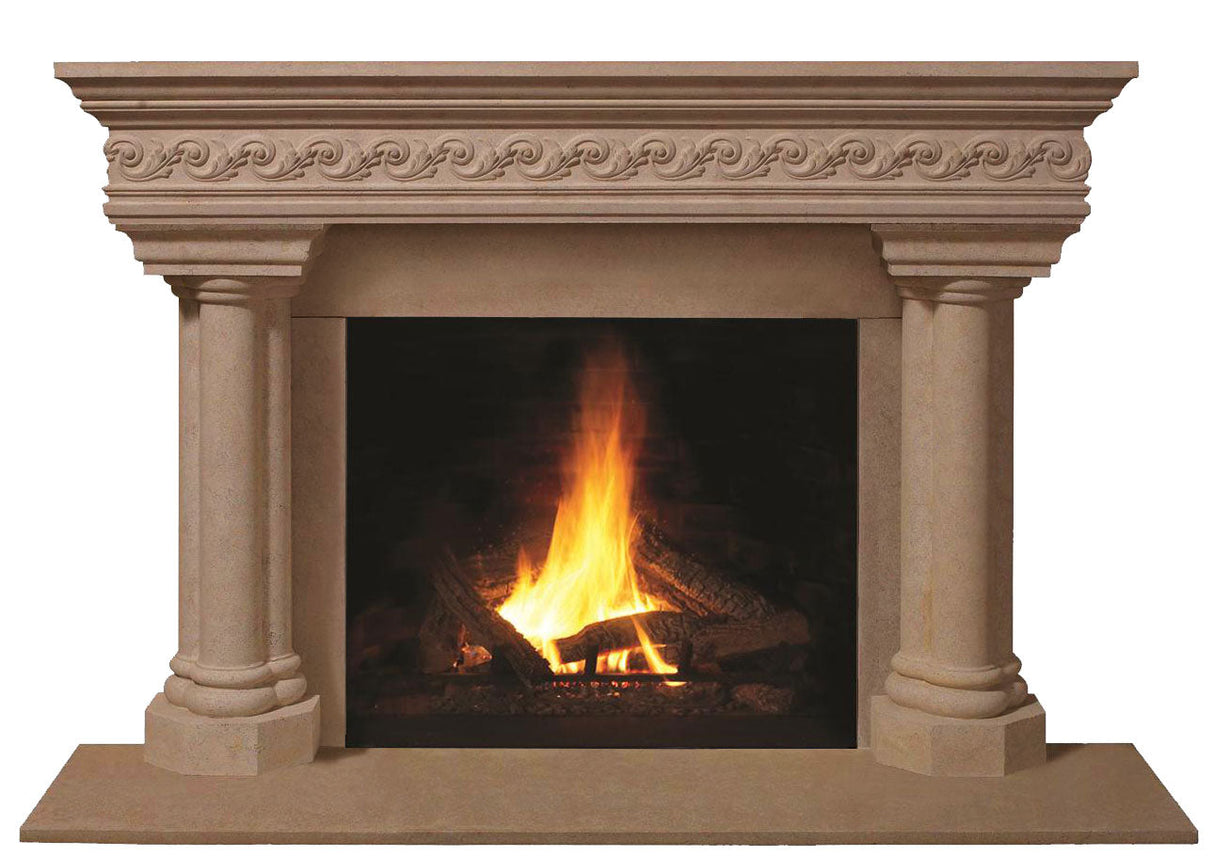 Omega Fireplace Mantel Surround (Cast Stone) 1110S.555 GS