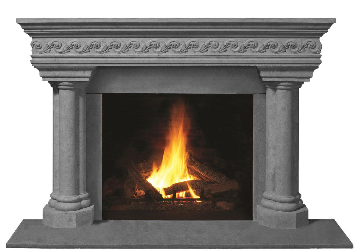 Omega Fireplace Mantel Surround (Cast Stone) 1110S.555 GS