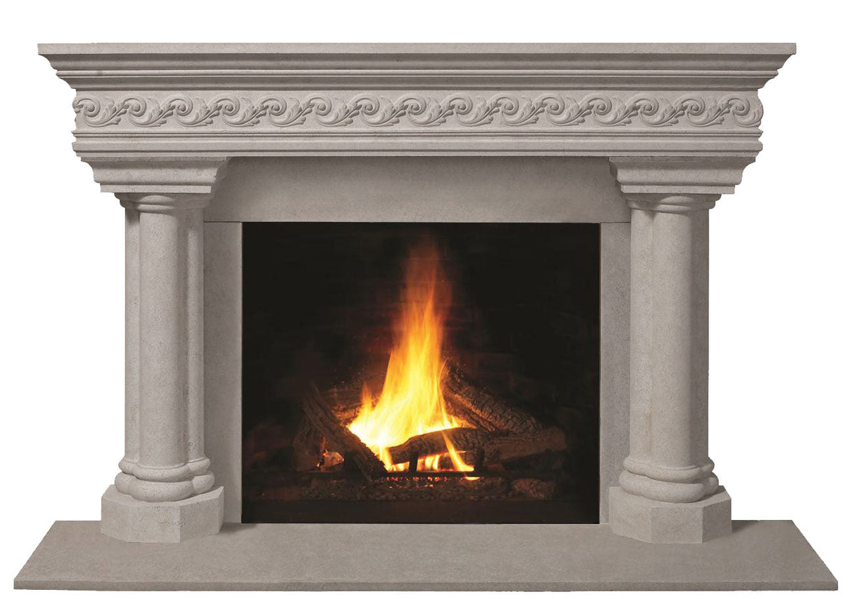 Omega Fireplace Mantel Surround (Cast Stone) 1110S.555 GS