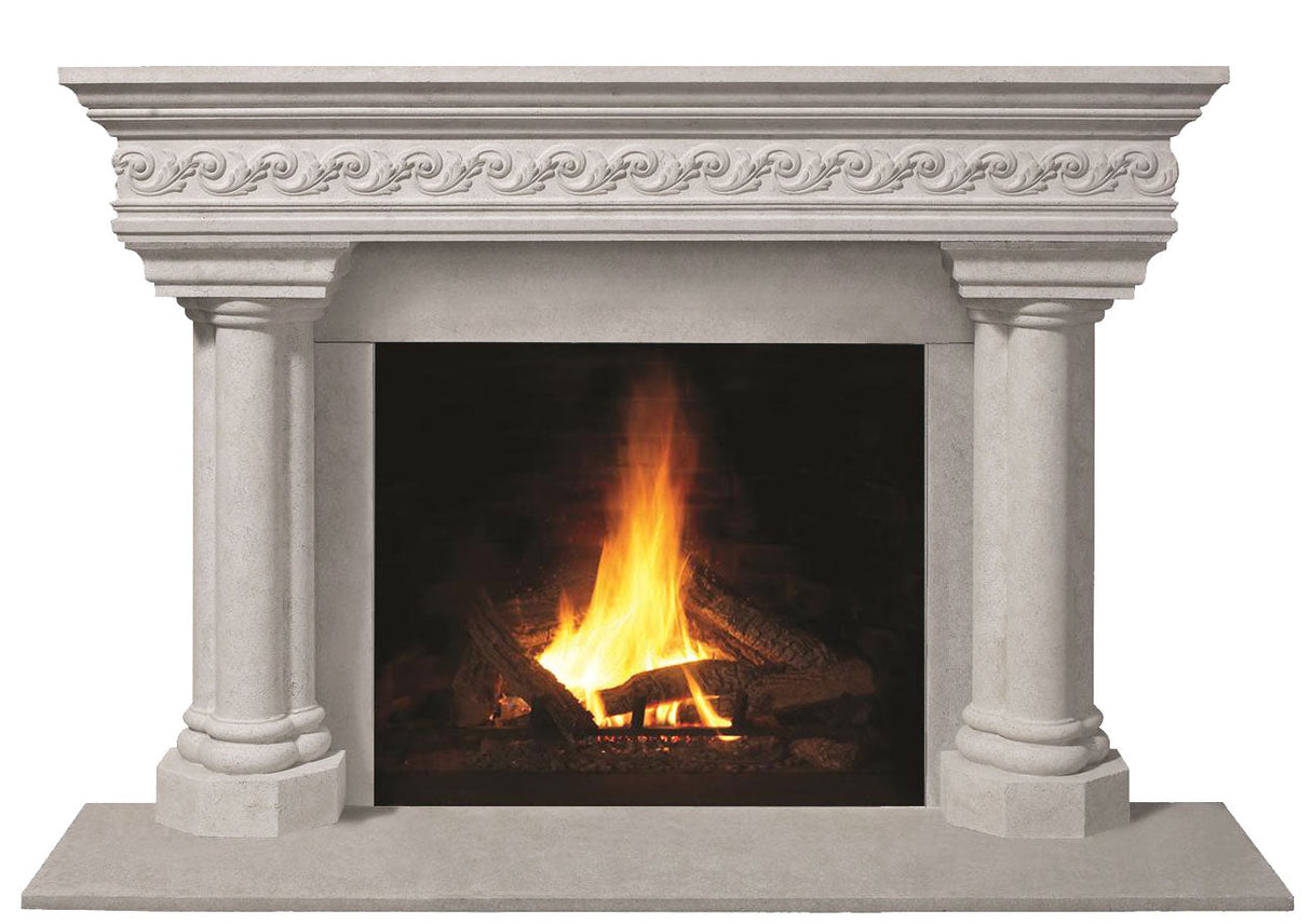 Omega Fireplace Mantel Surround (Cast Stone) 1110S.555 GS