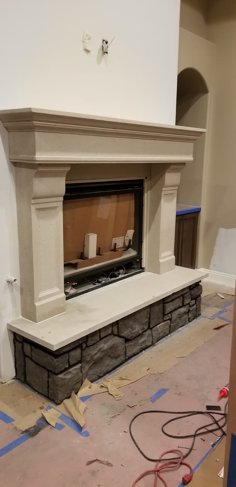 Omega Fireplace Mantel Surround (Cast Stone) 1111.511 GS