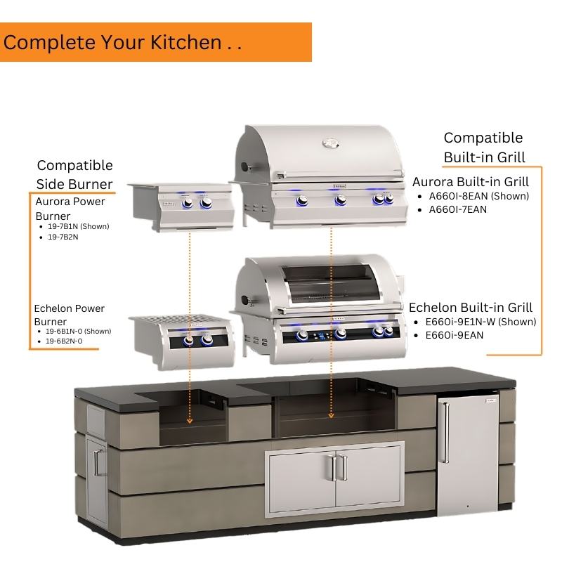 Fire Magic 115" Contemporary Outdoor Kitchen Island