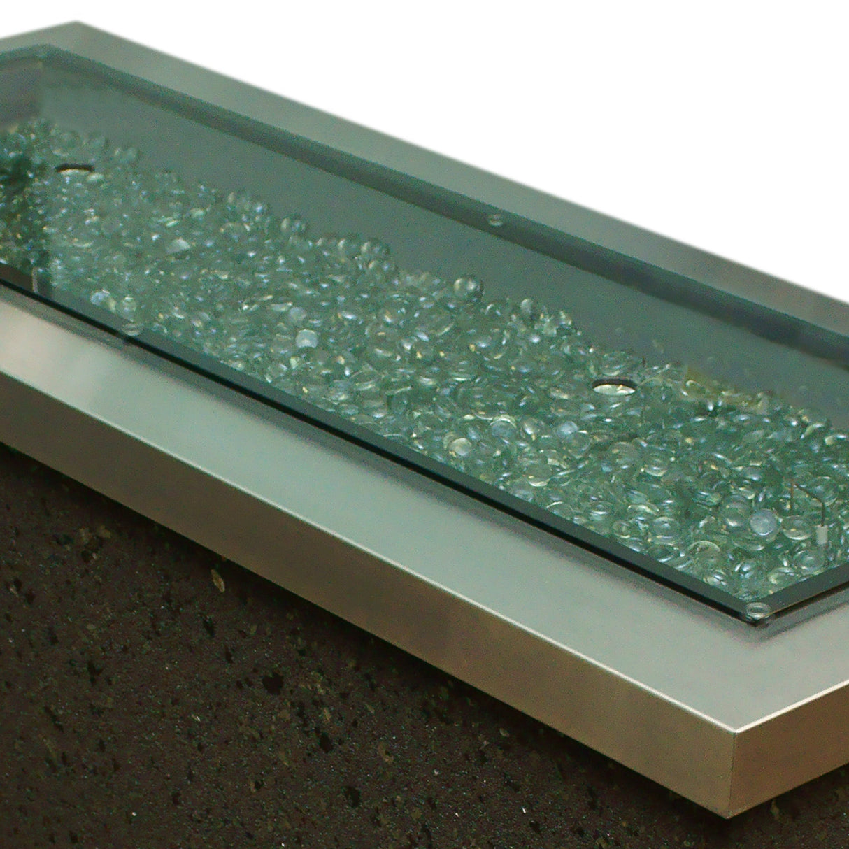 Linear Glass Burner Cover