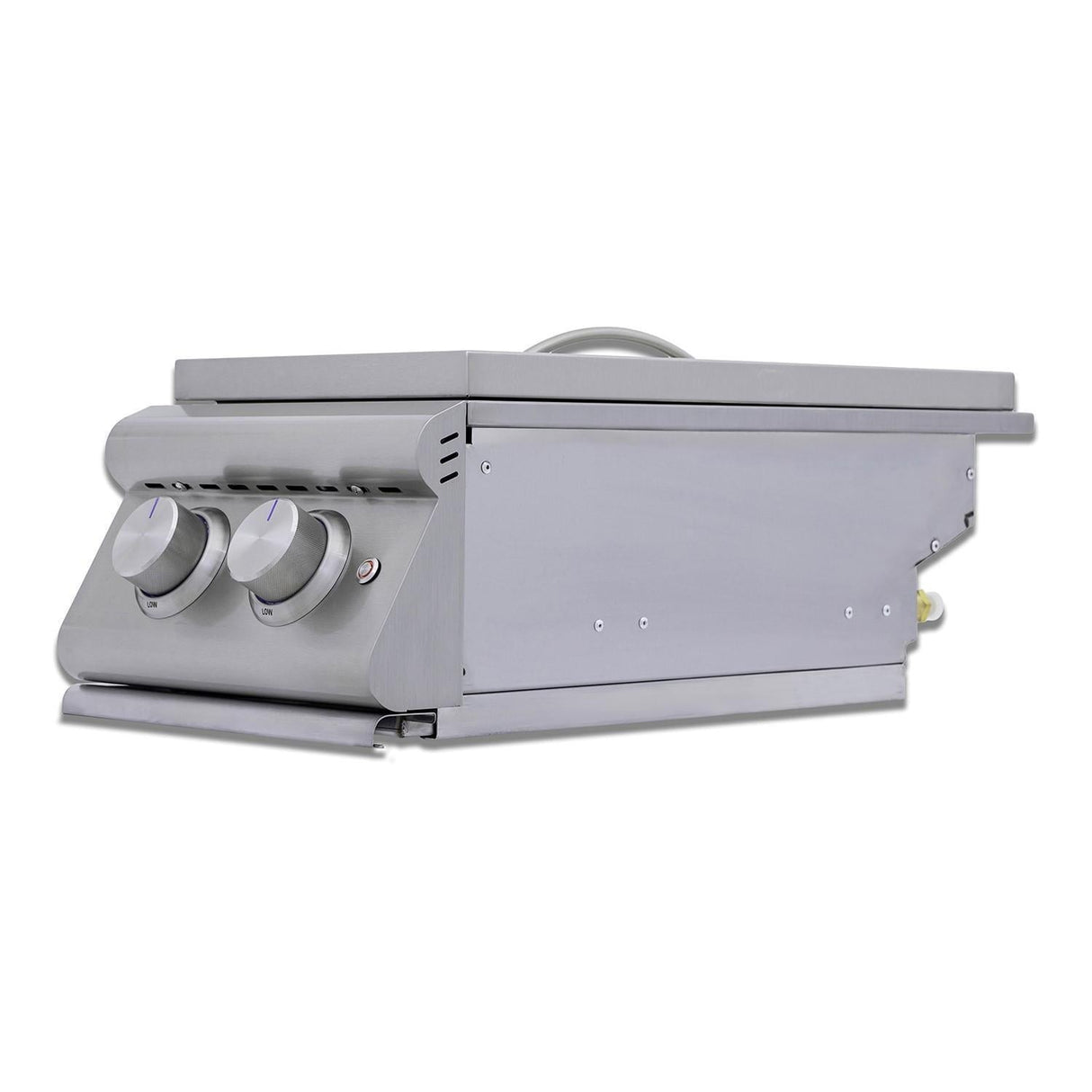 Blaze Premium LTE+ Propane / Natural Gas Stainless Steel Double Side Burner W/ Lid - BLZ-SB2-LTE3