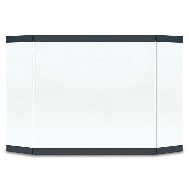 Pilgrim 46 in. Matte Black Modern Glass Tri Panel