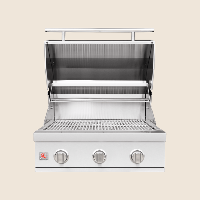 Summerset Sizzler SZR25 25-Inch Built-In Gas Grill - hood open