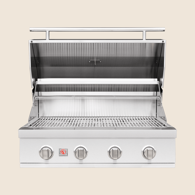 Summerset Sizzler SZR32 32-Inch Built-In Gas Grill - hood open