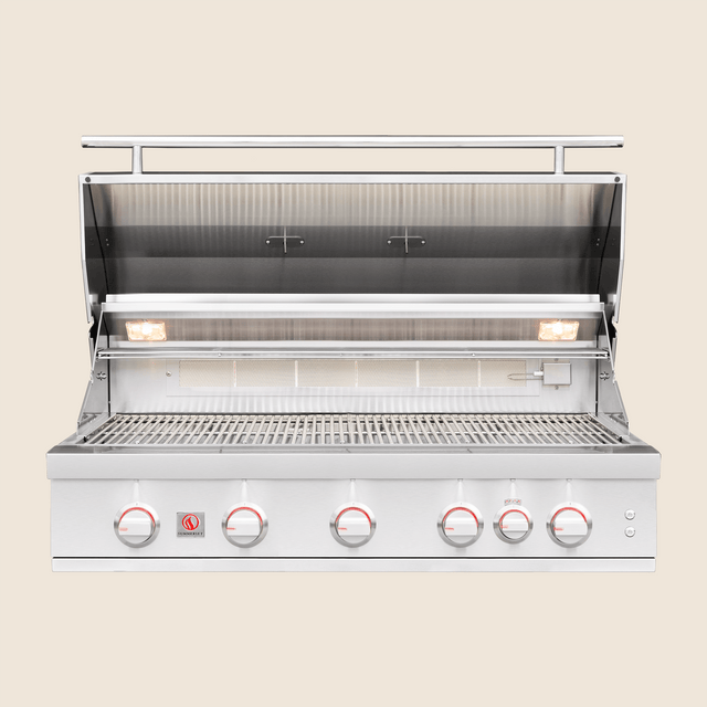Summerset Sizzler Pro SZRPRO40 40-Inch Built-In Gas Grill - hood open
