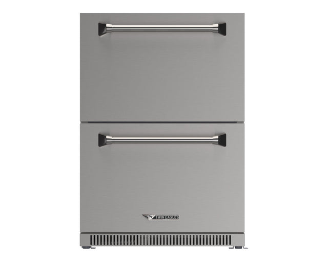 Twin Eagles 24-Inch Outdoor Rated Double Drawer Refrigerator