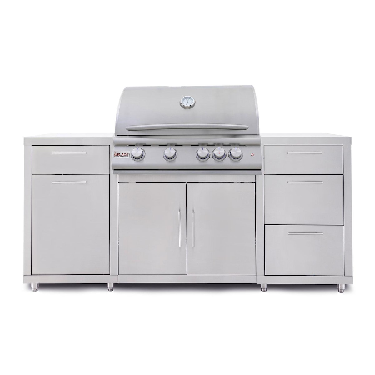 Blaze 6 ft Outdoor Kitchen Island w/ Premium LTE+ Marine Grade 32-Inch Grill
