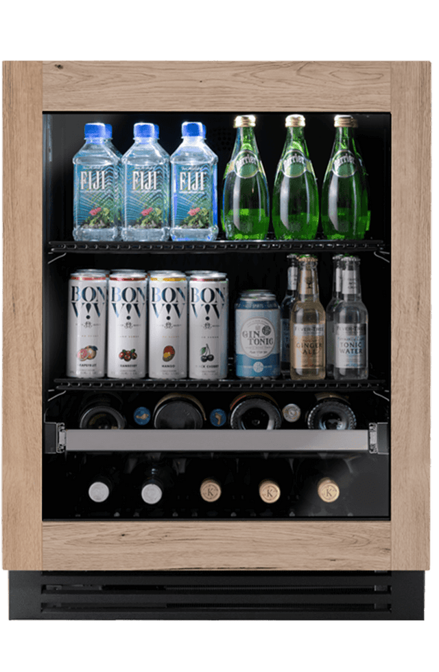 True TUBADA-24-RG-A-O ADA Beverage Center - panel-ready glass overlay door