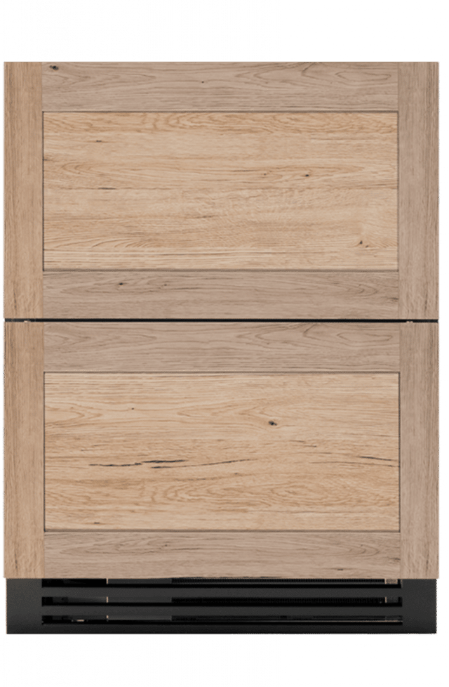 True TURADA-24-D-A-O ADA Refrigerator Drawers - panel-ready overlay front view