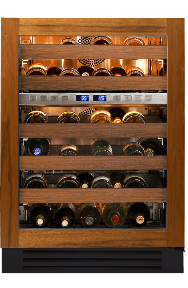 True TWC-24DZ-R-OG-C 24-Inch Dual Zone Wine Cabinet Overlay Glass - product view