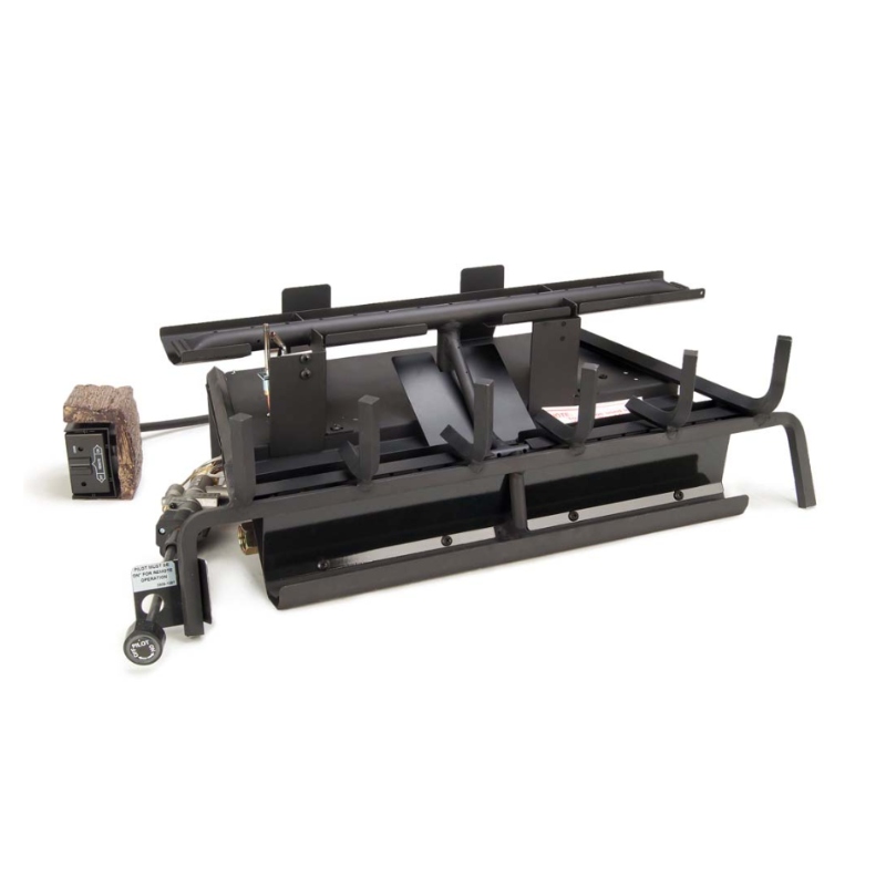 Real Fyre Mountain Crest Oak Gas Log Set with 3-Tiered G31 Burner System