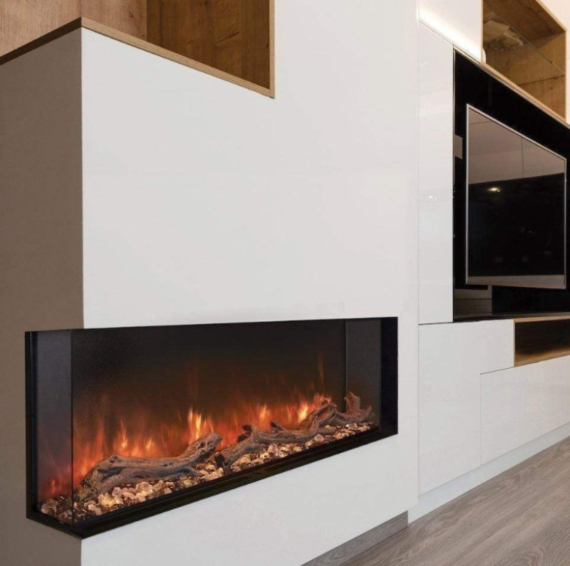 Modern Flames Landscape Pro Multi 120" 3-Sided Electric Fireplace