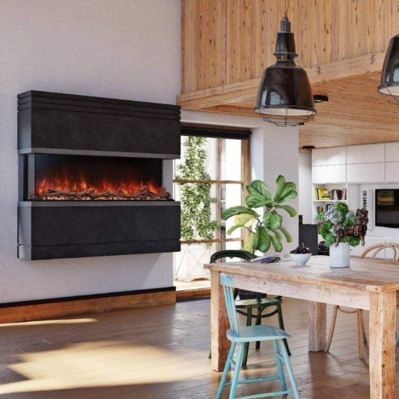 Modern Flames Landscape Pro Multi 120" 3-Sided Electric Fireplace