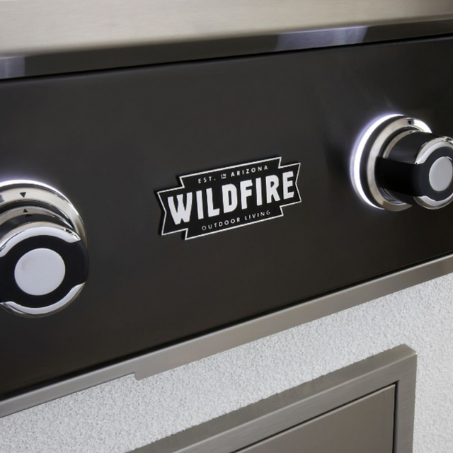 Wildfire Ranch Pro 30” 2 Burner 304 SS Gas Griddle - Built-In