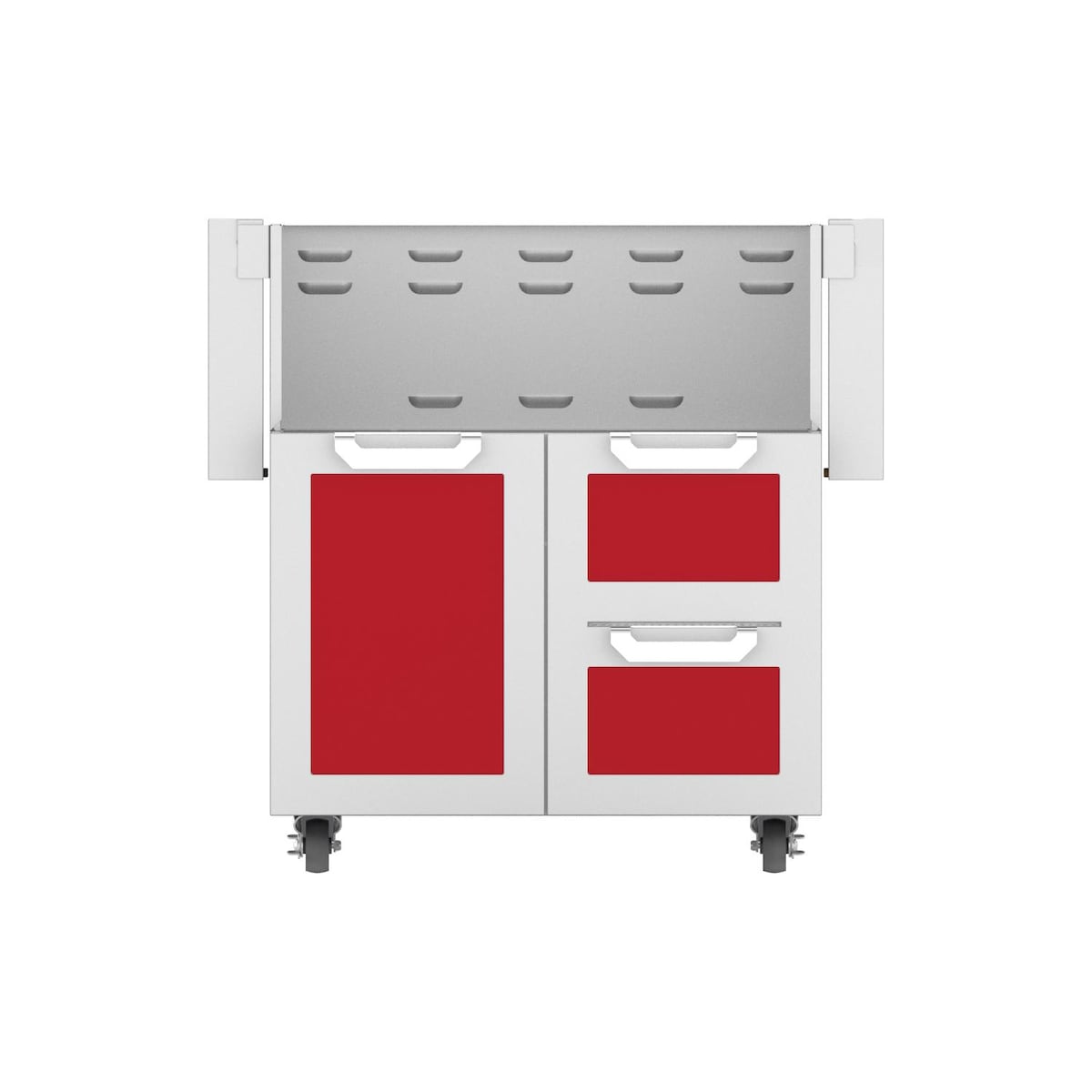 Hestan Double Drawer And Door Tower Cart For 30-Inch Gas Grill