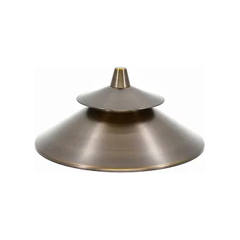Lumien LAB-038 Brass Path Light Cap, 2-Tiered