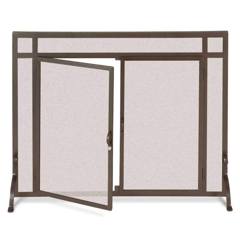 Pilgrim - FGND Forged Iron Fireplace Screen Door
