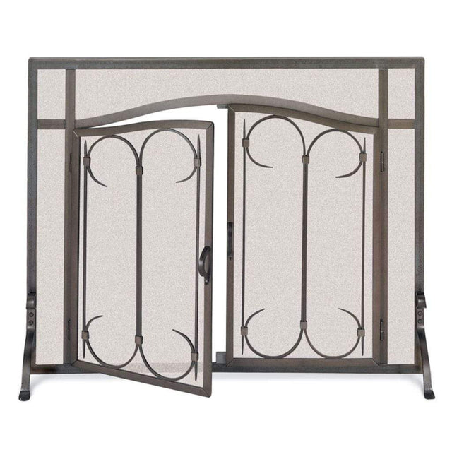 Pilgrim - Burnished Black Iron Gate / Arch Top Door
