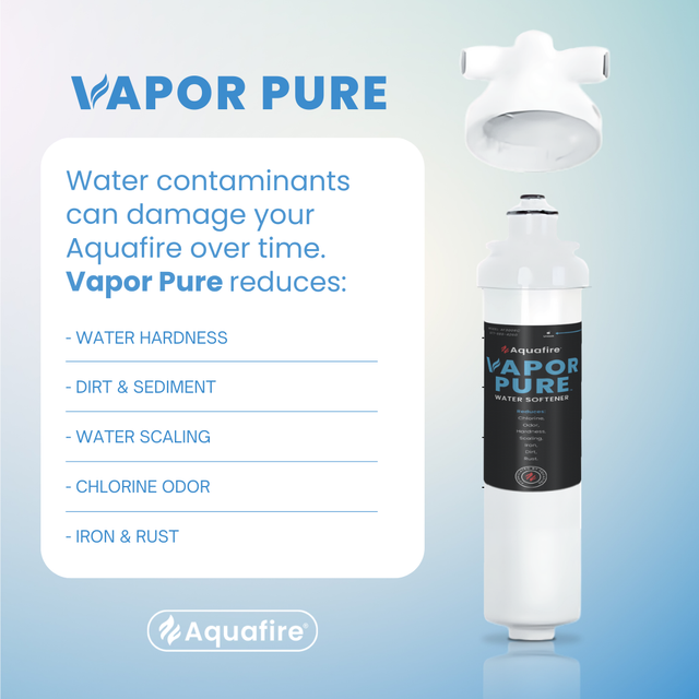 Aquafire Vapor Pure water softener cartridge detail