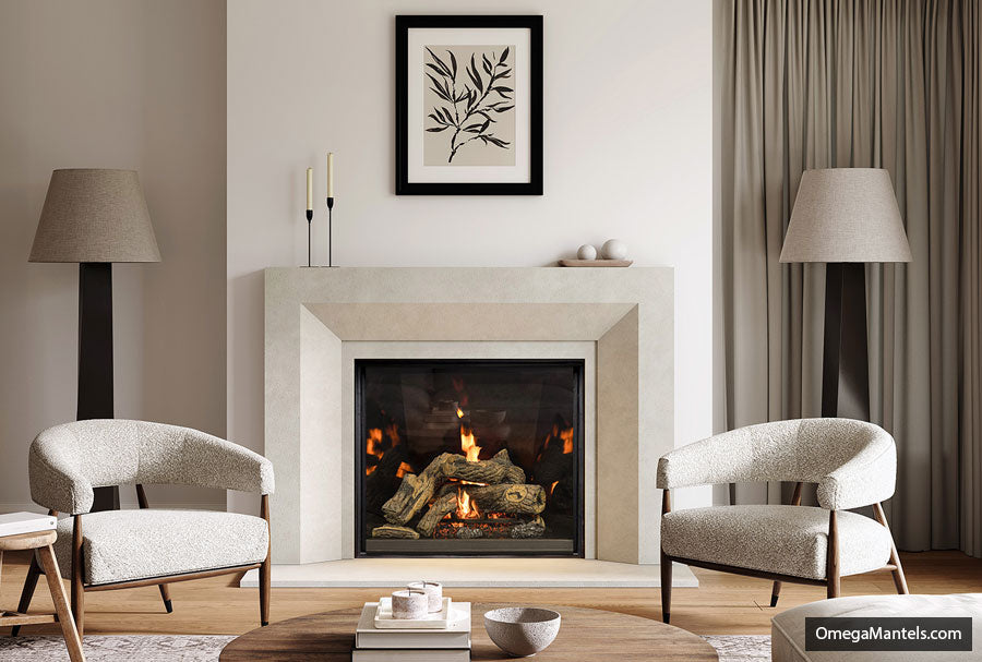 Omega Fireplace Mantel Surround (Cast Stone) 4143.12 GS