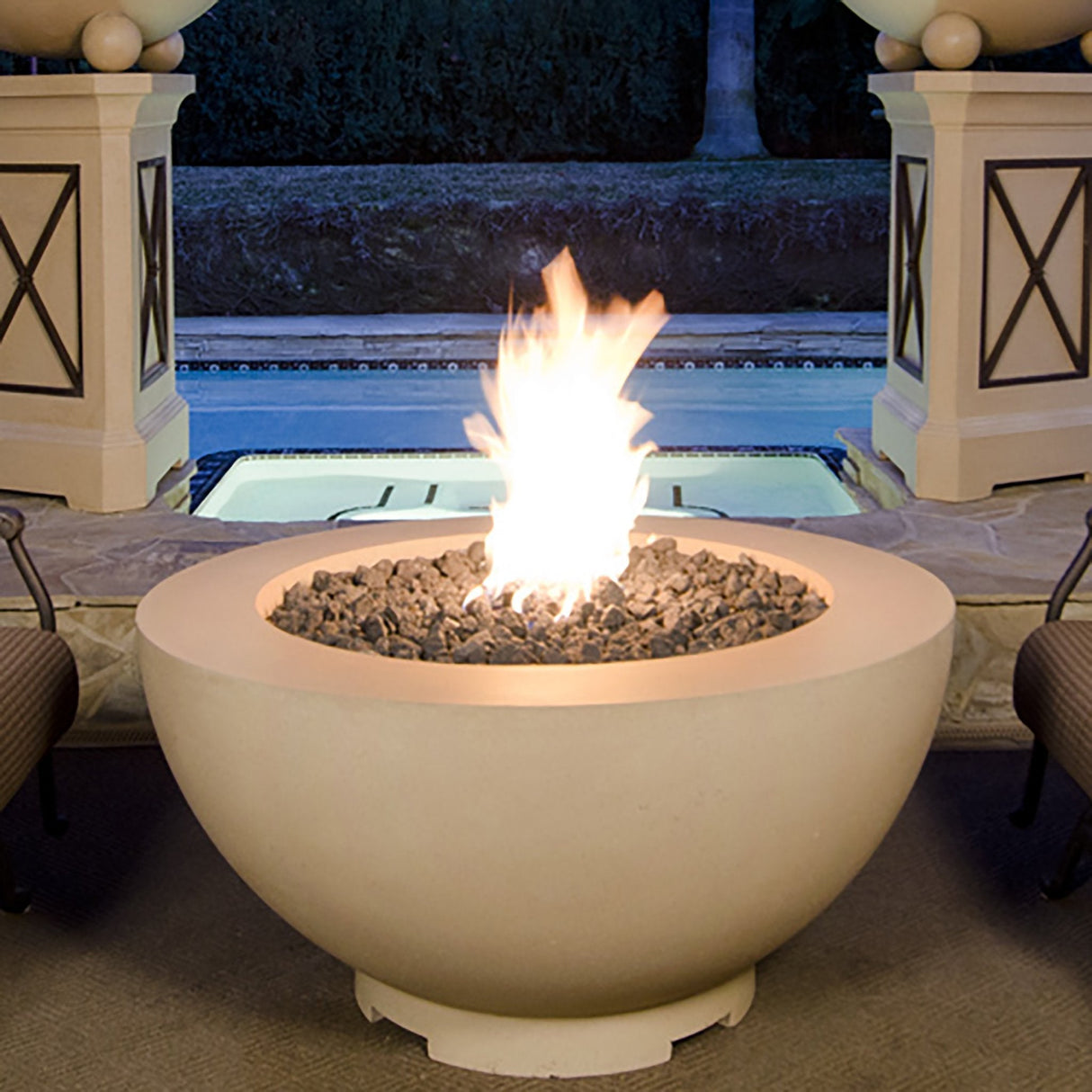 American Fyre Designs Gas 48" Fire Bowl Fire Pit