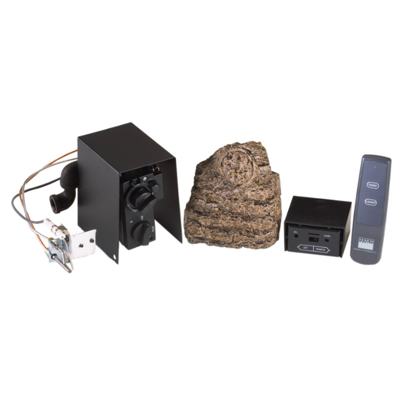 Real Fyre Charred Angel Oak Log Set with G46 ANSI Certified Burner System