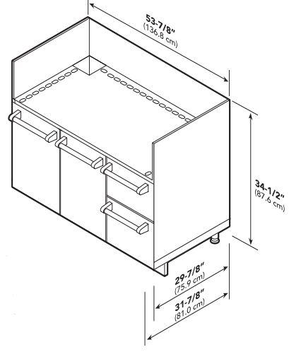 Viking | 54" Stainless Steel Grill Base Cabinet