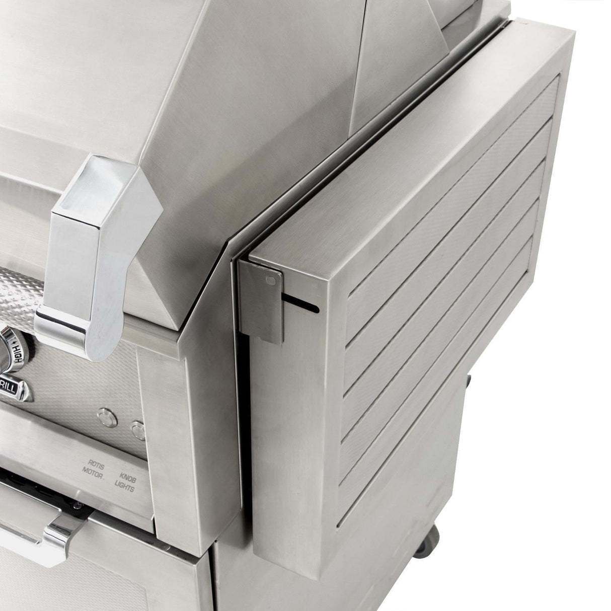 Hestan 36-Inch Propane Gas Grill W/ All Infrared Burners & Rotisserie On Double Door Tower Cart