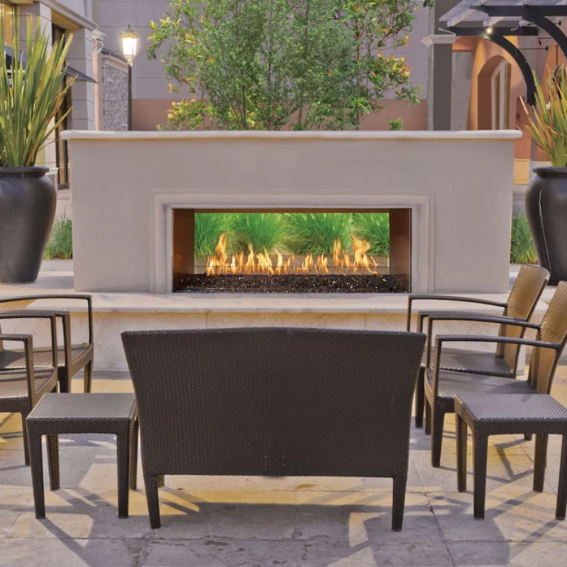 Fire Garden Linear Outdoor Gas Fireplace - 40" See-Thru