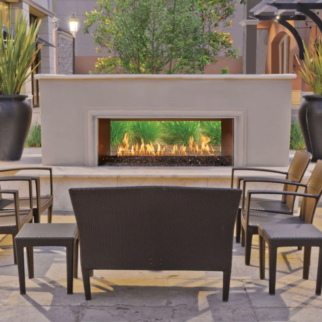 Fire Garden 6424 Linear Outdoor Gas Fireplace - 64" See-Thru