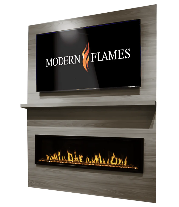 Modern Flames Allwood Media Main Wall System for Orion Slim 60" Virtual Electric Fireplace