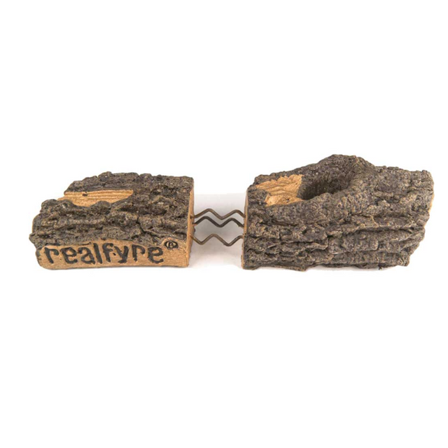 Real Fyre Charred Mountain Birch Gas Log Set with 3-Tiered G31 Burner System