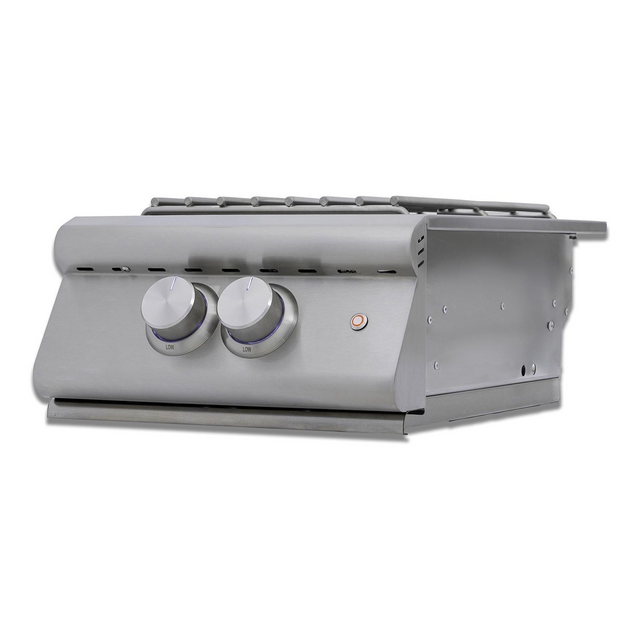 Blaze Premium LTE+ Built-In Gas High Performance Power Burner W/ Wok Ring & Stainless Steel Lid - BLZ-PBLTE3