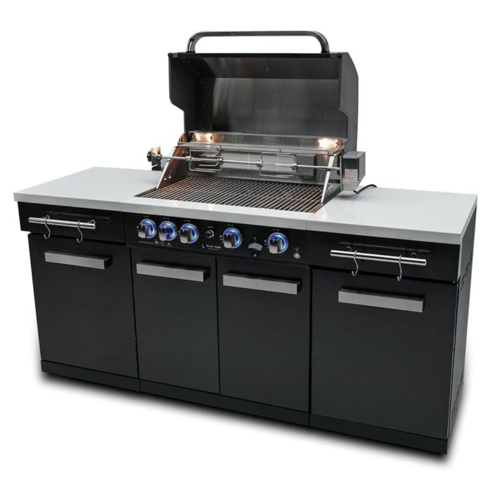 Mont Alpi MA-957 Stainless Steel Outdoor Kitchen Island with 5-Burner Grill