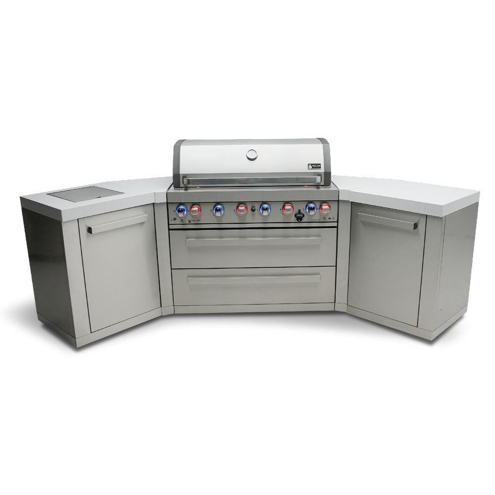 Mont Alpi MAi805-45 Propane 6-Burner Island with 45-Degree Corners