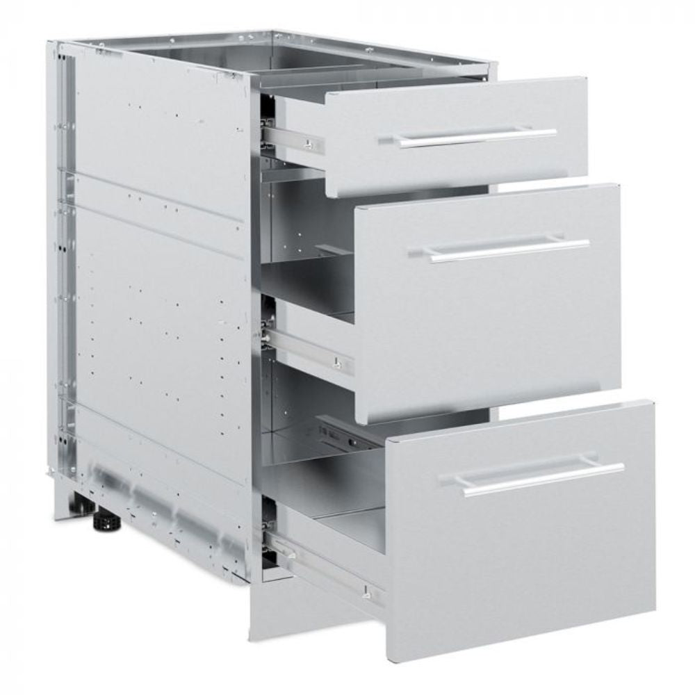 Broil King 802500 Stainless Steel 3 Drawer Cabinet