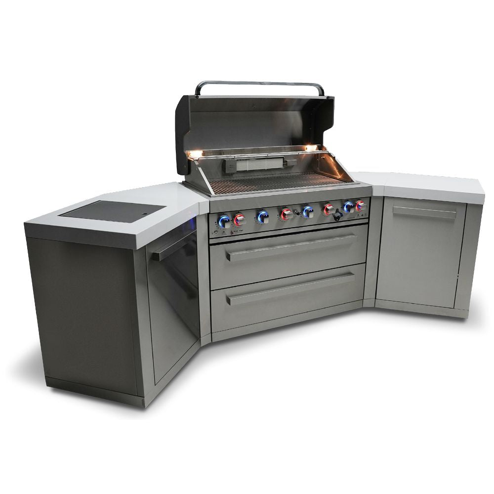 Mont Alpi MAi805-45 Propane 6-Burner Island with 45-Degree Corners