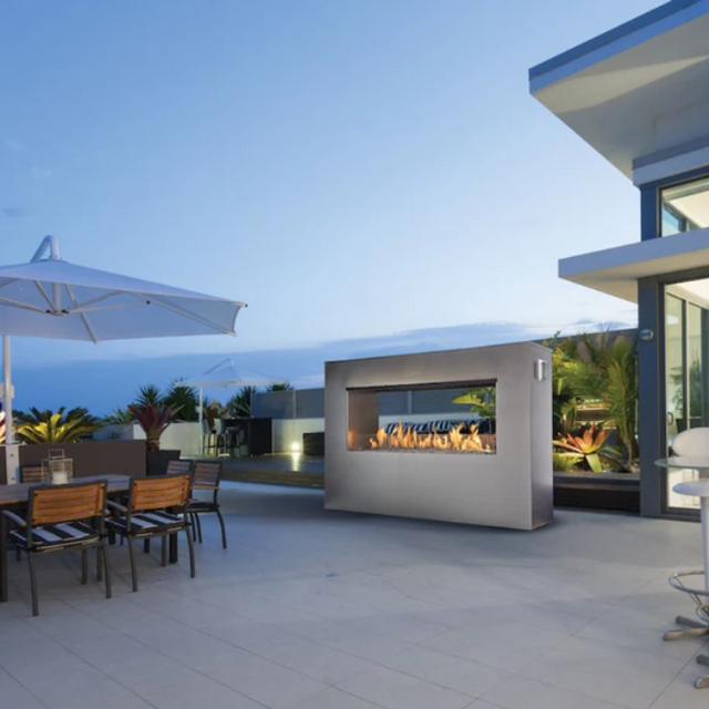 Fire Garden 6424 Linear Outdoor Gas Fireplace - 64" See-Thru