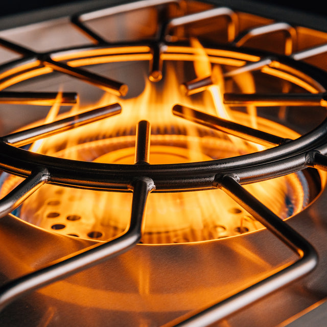 Summerset Pro Power Burner - cooking with a large stockpot