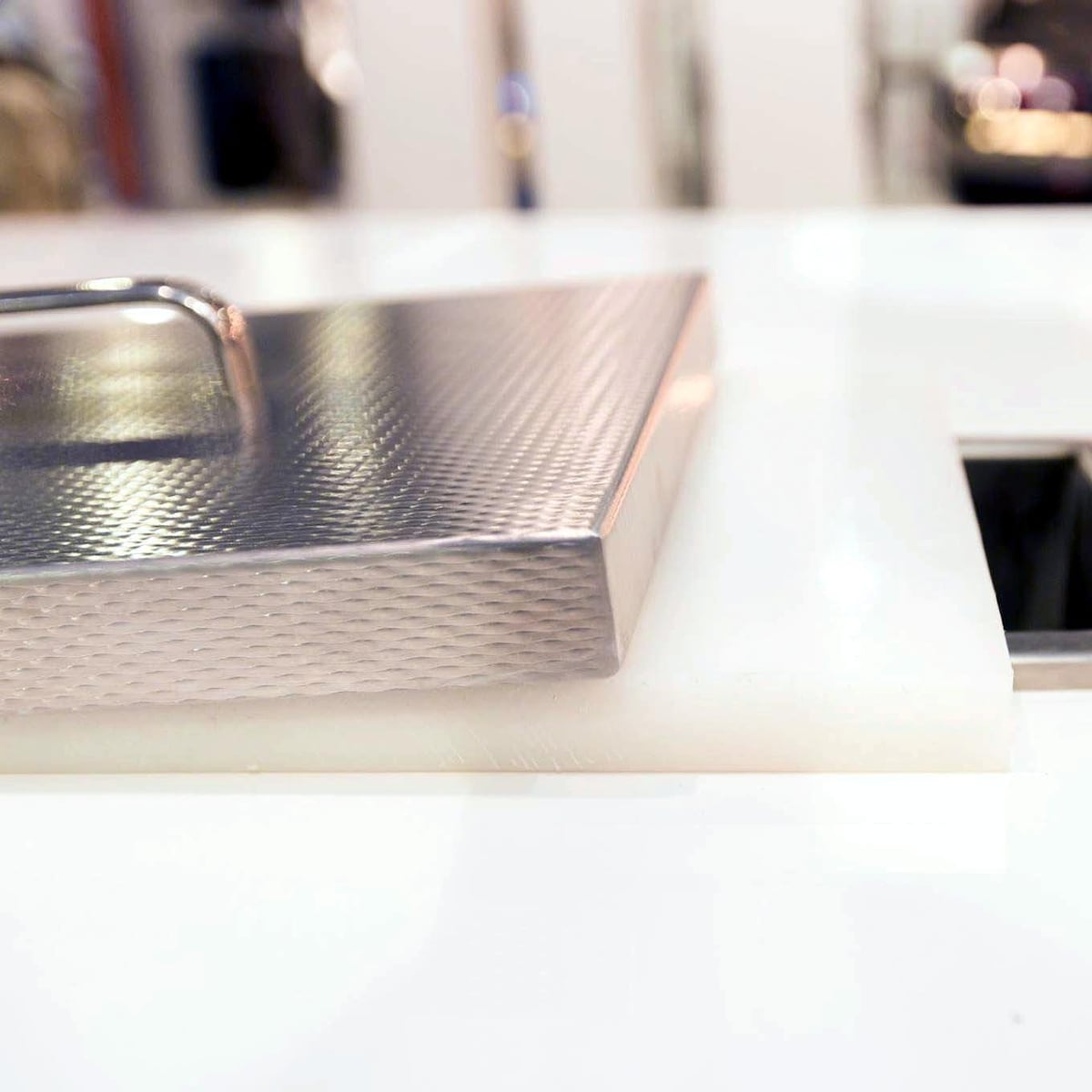 Hestan 6-Inch Countertop Trash Chute With Cutting Board